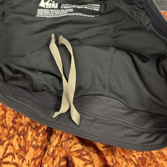 REI Co-op Swiftland 7” Running Shorts Mens Medium Orange Lined Trail Lightweight - Picture 3 of 6